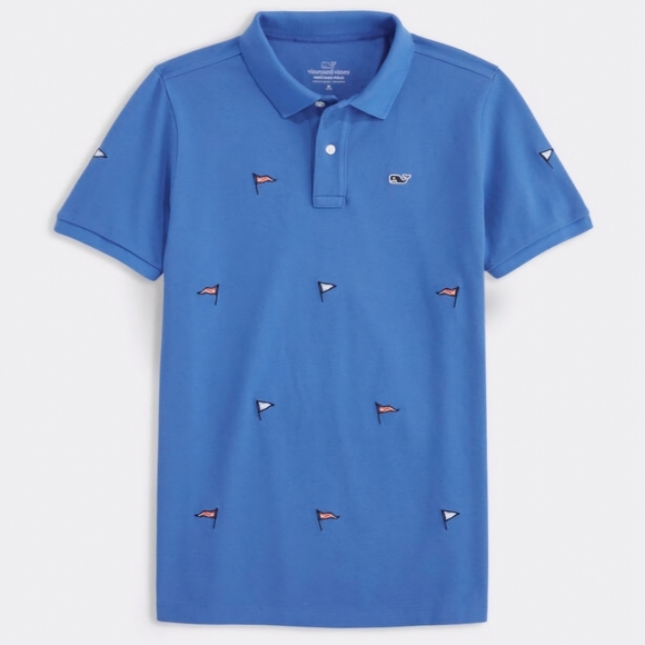 Vineyard Vines Other - Vineyard Vines, Novelty Embroidered Heritage Pique Polo, Boy's XL